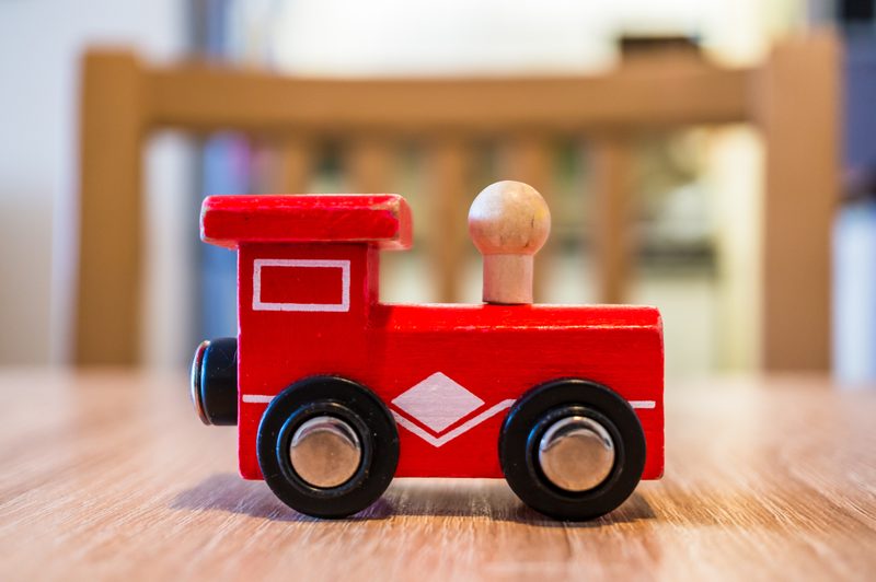 Wooden train set, photo 1