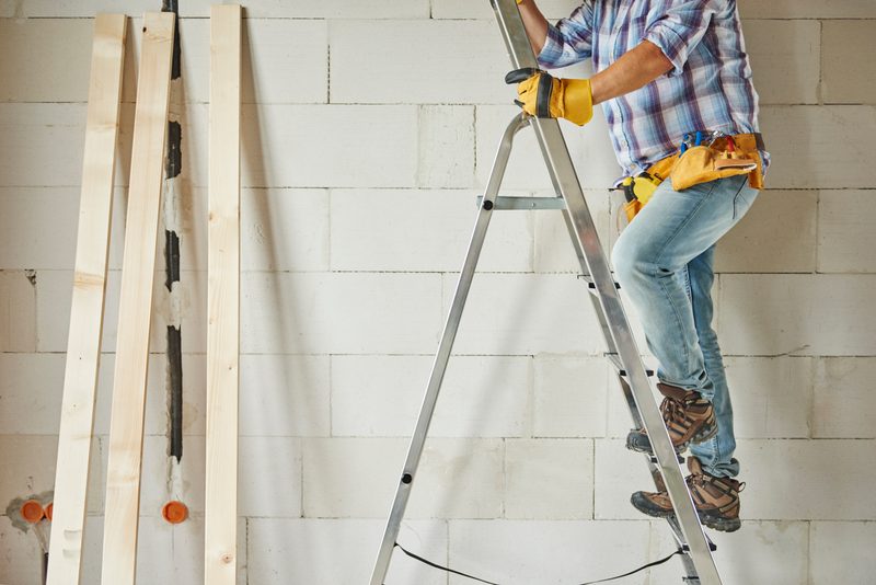 Aluminium extension ladder, 3 section, photo 1